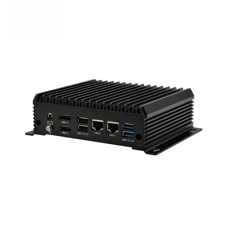 Intel 12th Gen N100 Dual HD Display Ubuntu Industrial Computer Fanless Mini Pc Quad Core Industrial PCRAM/ROM NONE