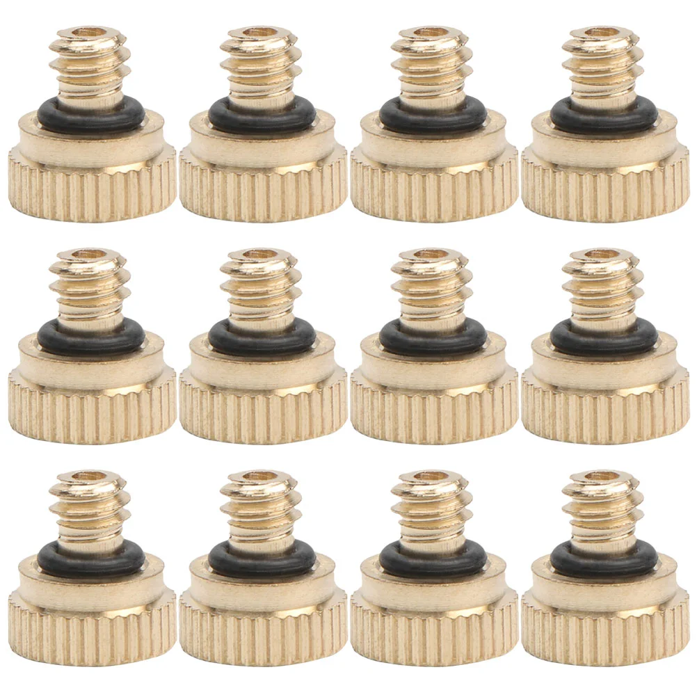 

12 Pcs Water Hose Nozzle Atomizing Mister Nozzles for Outdoor Brass Misting Sprayer Low Pressure Garden