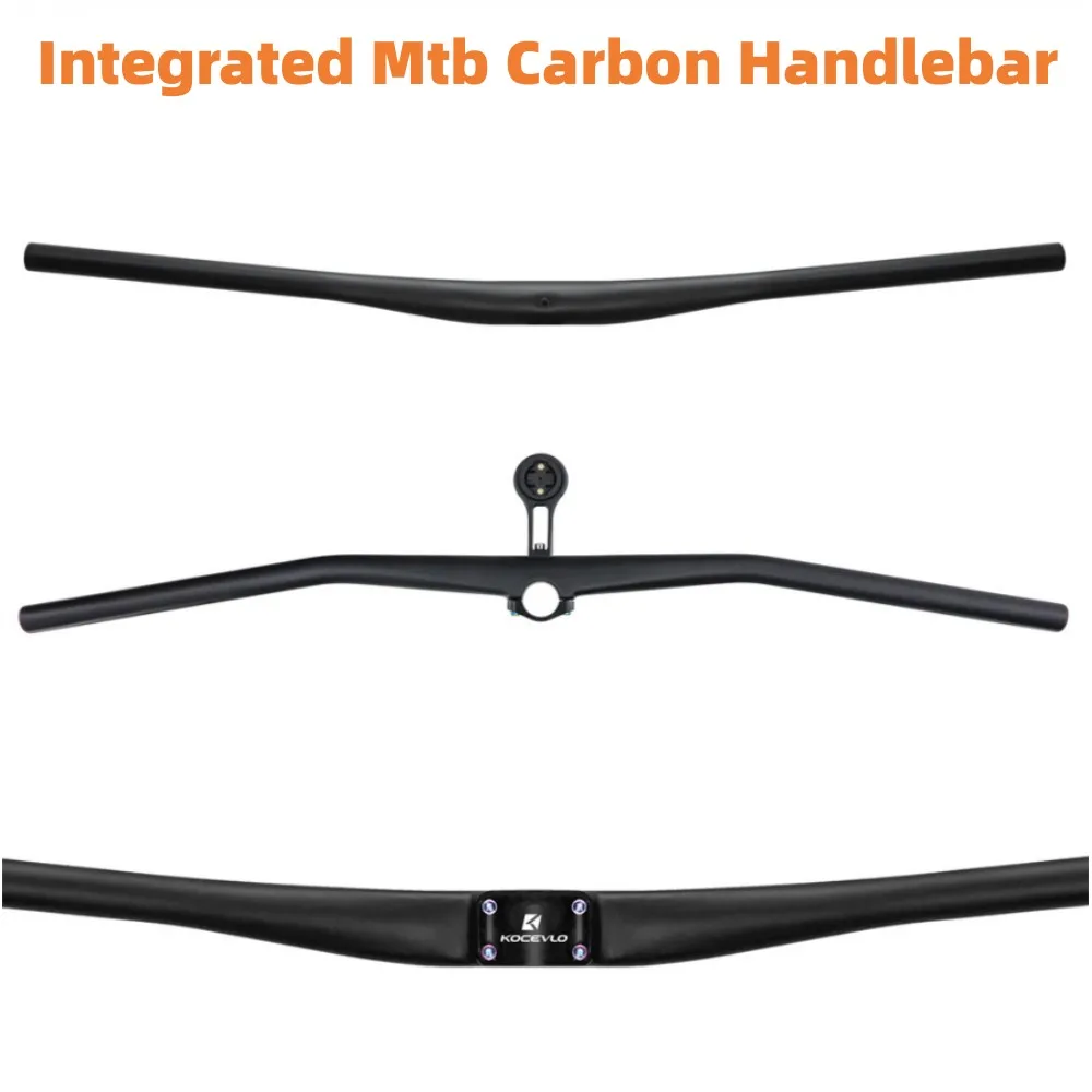 Carbon Handlebar Mtb Handlebars For Mountain Bike XC/AM Integrated Mtb Bike Table 720/740/760/780/800mm Handle Bar UD Matte