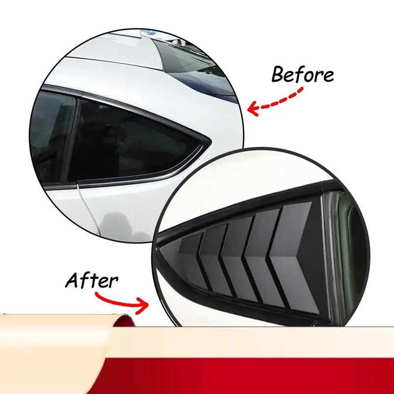 

Car Rear Triangle Blinds Windshield Sunshade For Subaru BRZ Toyota 86 2022+ Car Trim Replacement Parts Matte Black