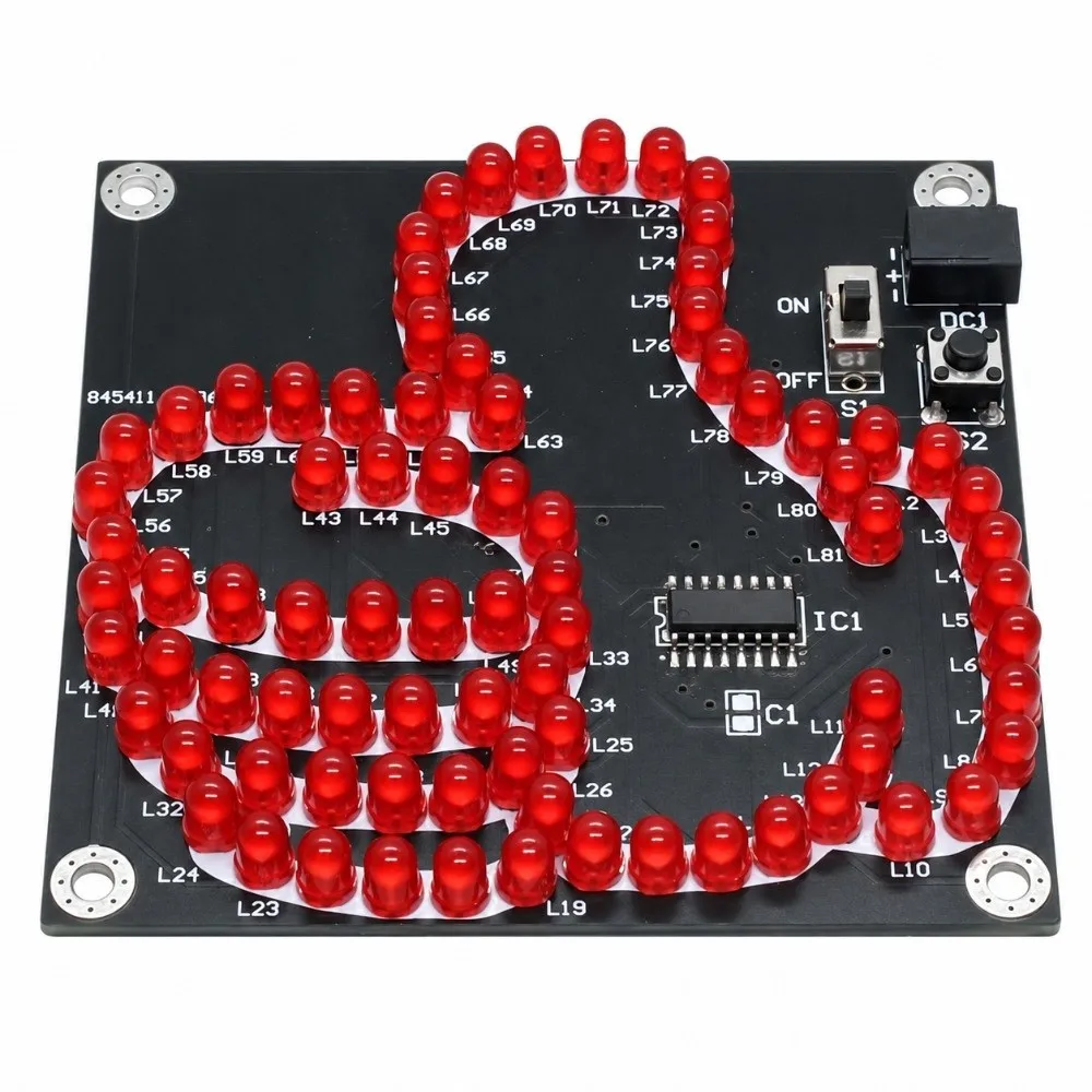 Light-Emitting Diode LED Production Kit Soldering Practice Thumb Flowing Light Electronic Soldering Kit Microcontroller