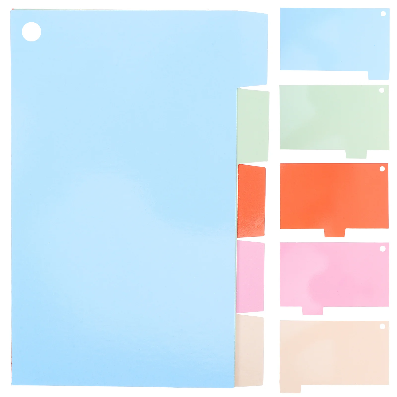 

15 Sheets Paper Notebook Index Dividers Tab Sheets for Journals Reports Notebooks Manual Study Filing Organization