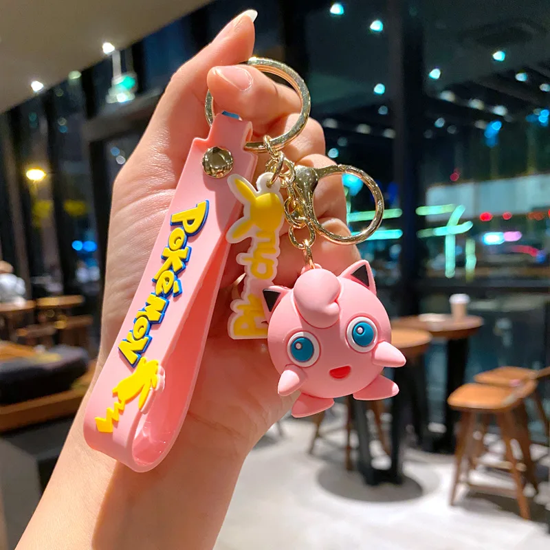 Pokemon Schlüsselanhänger Charge Anhänger Pokemon Schlüsselanhänger Niedliche Pikachu Puppe Tasche Auto Anhänger für Geburtstag Kinder Geschenk Spielzeug Charme Bulk Kürbis