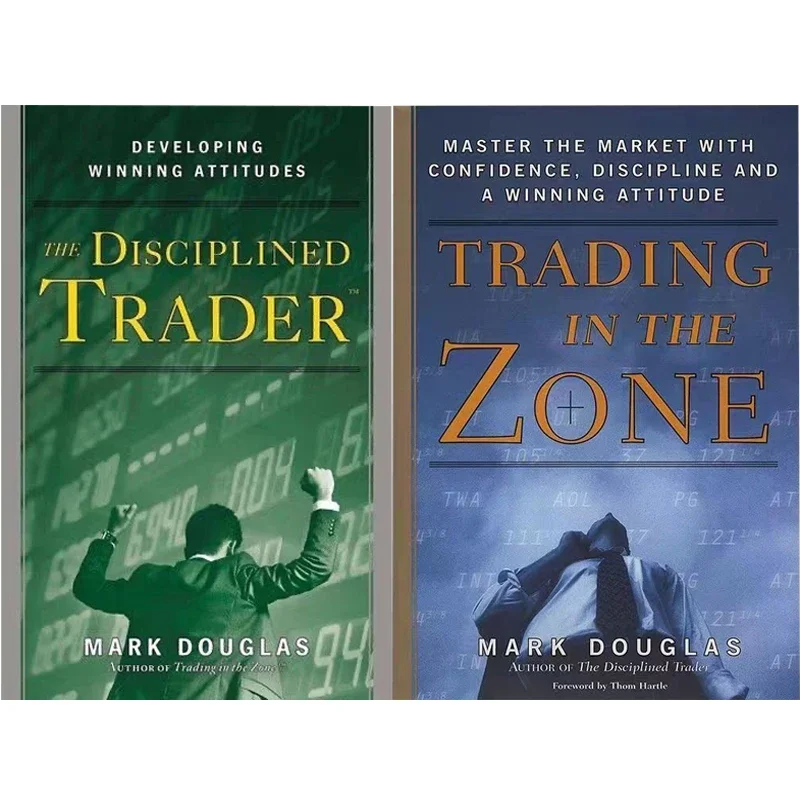 Mark Douglas Trading in The Zone e The Disciplined Trader Book Brushback em Inglês