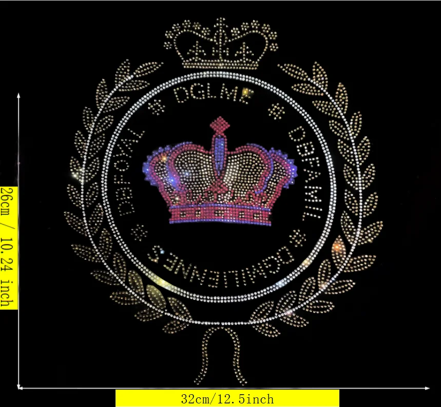 

New Fashion High Quality Rhinestone Iron On Patch European American Style DIY Apparel Accessories For Clothing Bags Hats