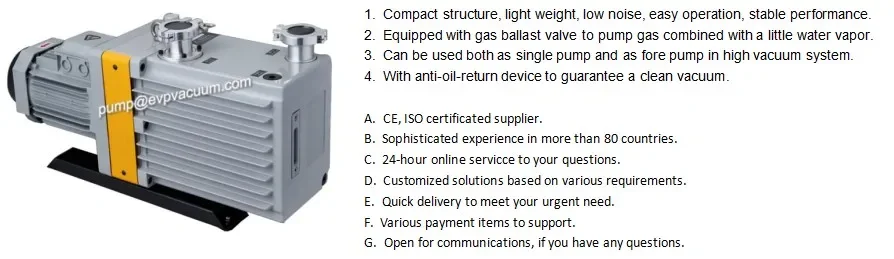 Vacuum Pump Oil Lubricated Dual Stage Vacuum Pump