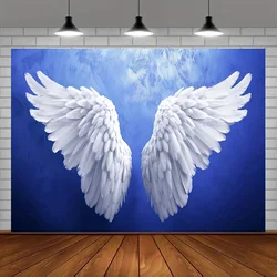 Flying white angel wings photography background radiant sunlight for romantic Mother's Day, wedding and anniversary Shaw