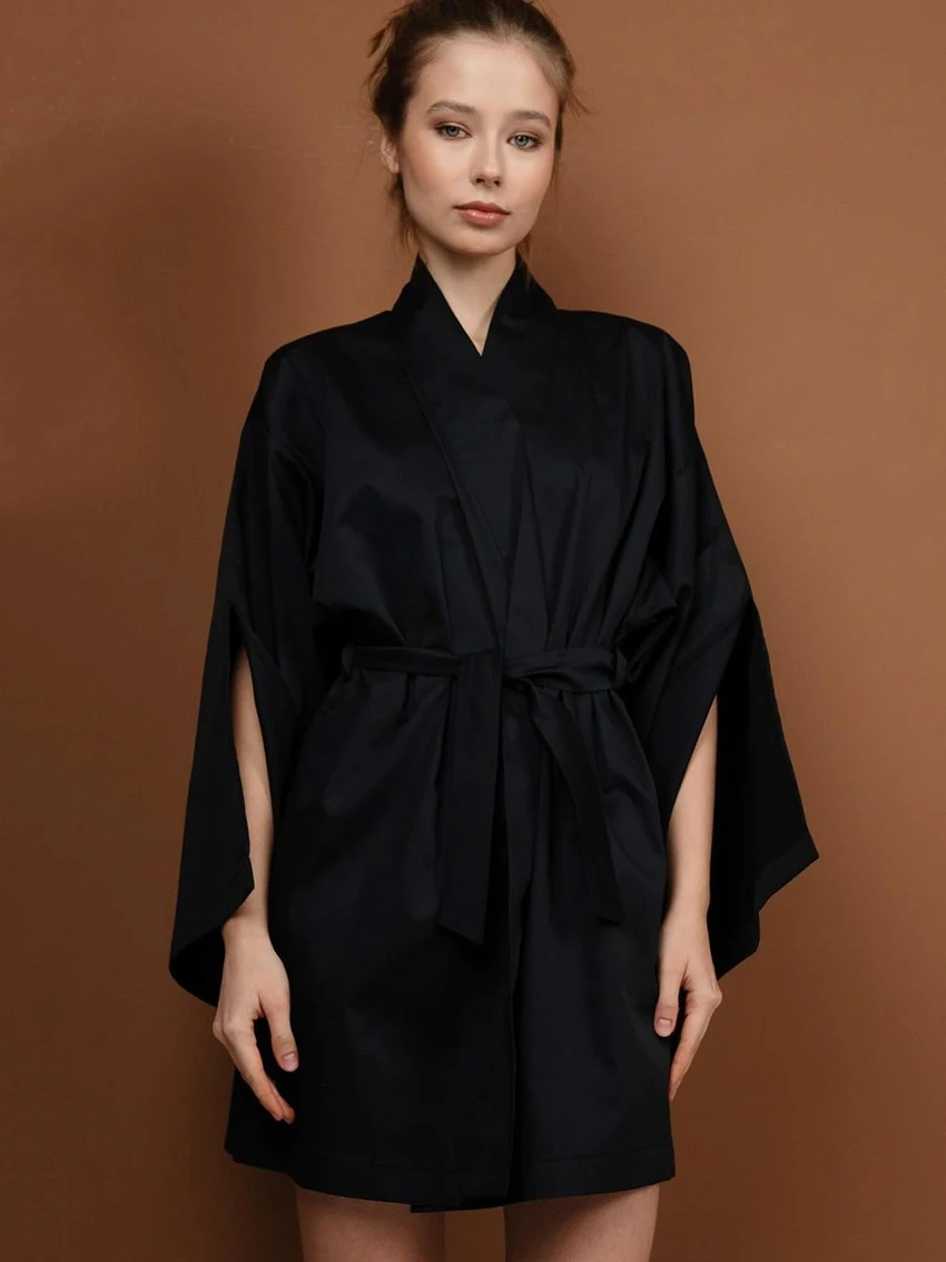 Marthaqiqi Loose Women'S Nightwear Sexy V-Neck Sleepwear Long Sleeve Nightgowns Lace Up Pajamas Mini Dress Causal Home Clothes