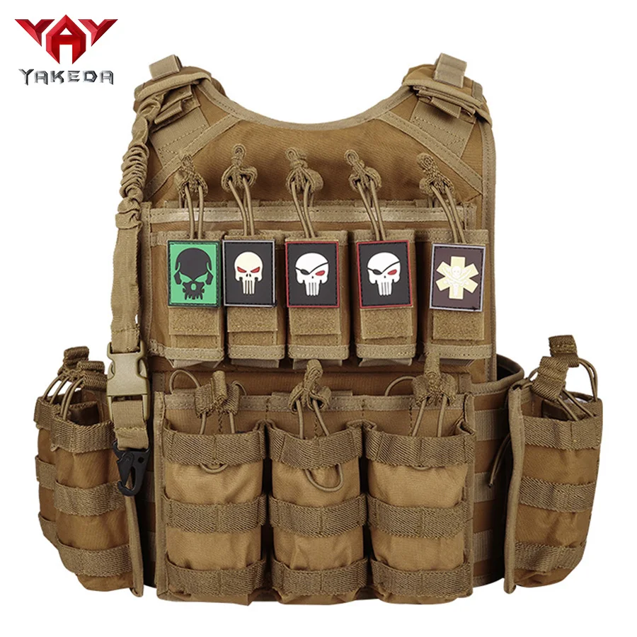 YAKEDA Training Vest Detachable and Removable Multi functional Chest Hanging Vest, Vest for Wilderness Survival