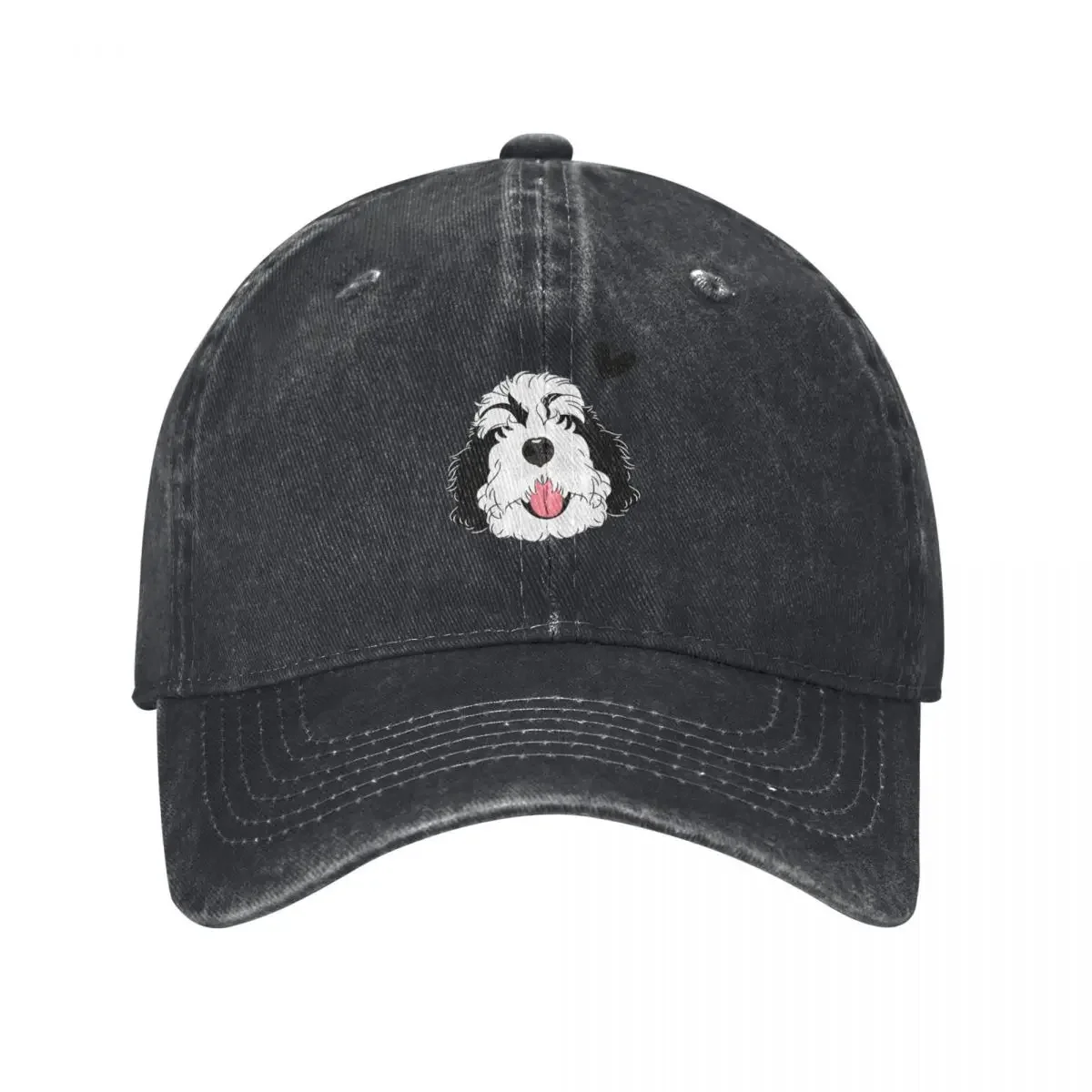 Gorra de béisbol Bernedoodle para hombre y mujer, gorro de sol, Hip Hop, color blanco y negro