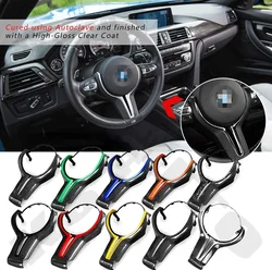 M power Steering Wheel Covers Car Carbon Fiber M sport Steering Wheel Trim for BMW M2 F87 M3 F80 M4 F82 M5 F10 M6 F06