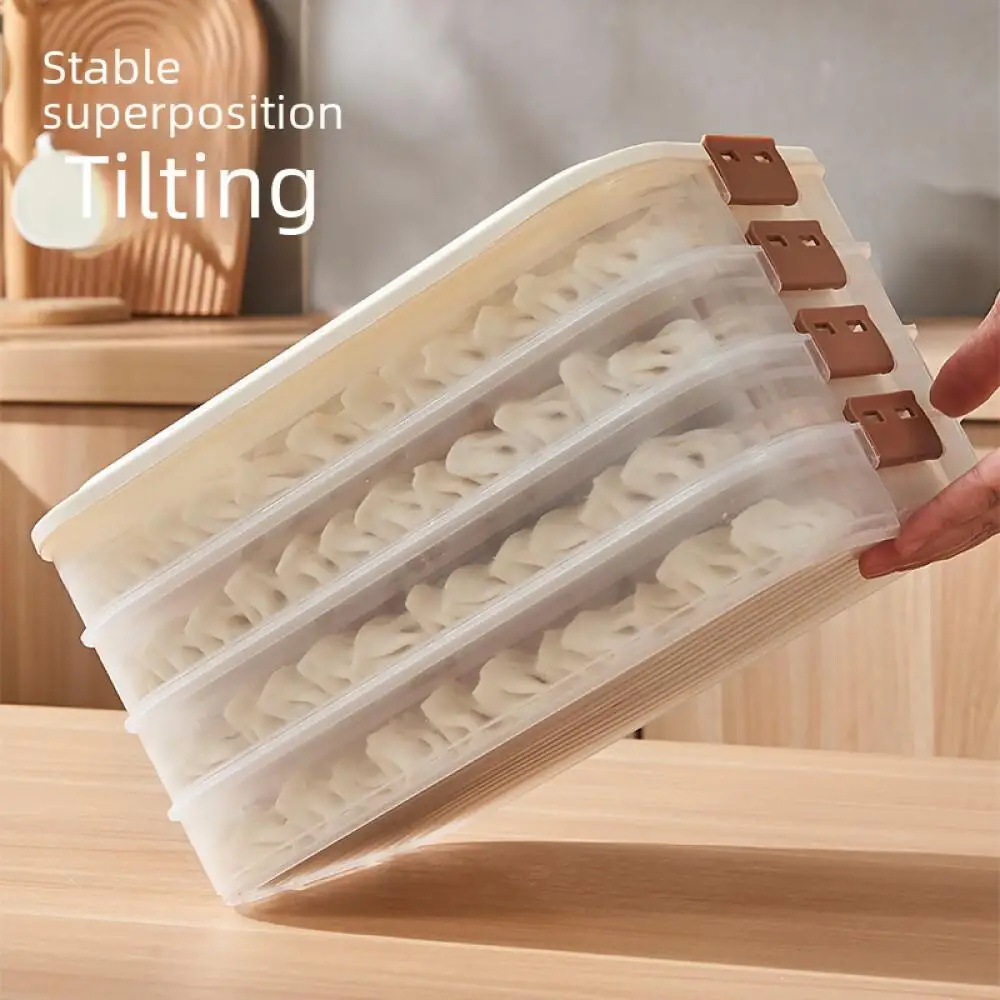 Dumpling Storage Container Freezer Refrigerator Multi-Layer Food Grade Wonton Box Household Dumpling Quick Frozen Crisper