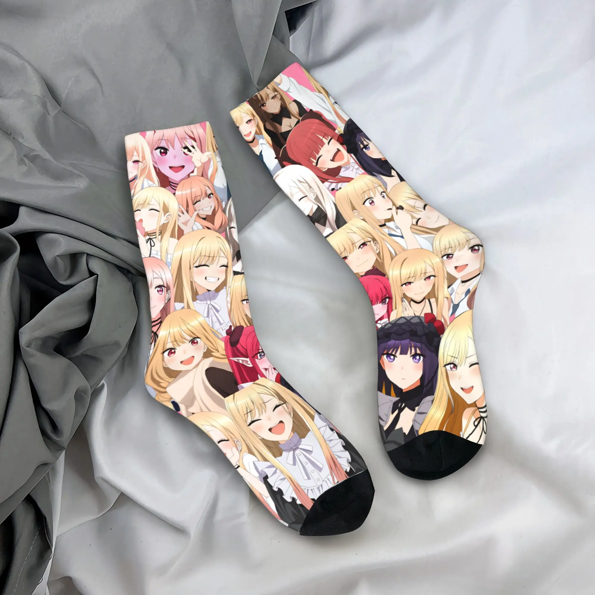 

Marin Kitagawa Manga Poster Socks Winter Stockings Funny Adults Men Medium Soft Socks Graphic Outdoor Anti Sweat Socks