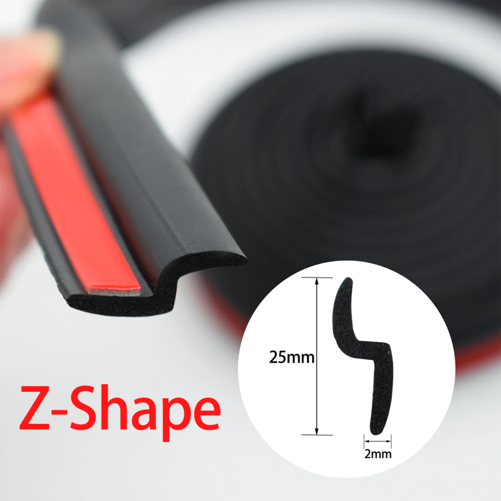 Car Hood Sealing Strip Universal Auto Rubber Seal Strip for Engine Covers Seals Trim Sealant Waterproof Anti Noise Accessories
