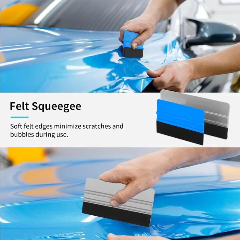 Car Window Film Tint Tool Kit Vinyl Wrap Squeegee Tool Automotive Glass Protective Privacy Film Installation Kit Wrap Knife
