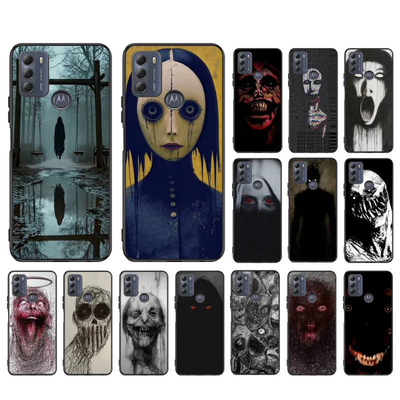 

Phone Case For Moto G85 G55 G05 G14 G75 G31 G50 G10 G20 G30 G60 G13 G32 G84 G54 G53 G72 G24 Power Demon Face Evil Ghost
