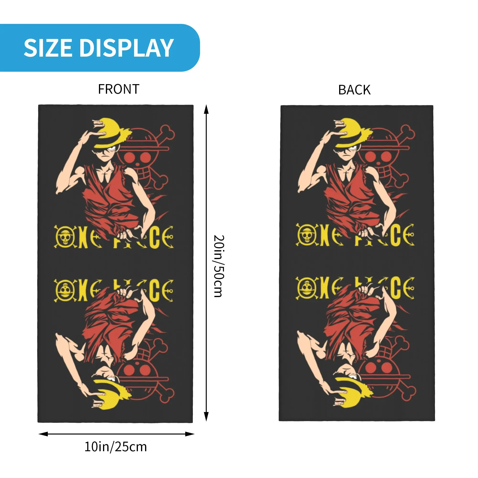 Luffy (24) Bandana Gaiter Club One Piece  Face Mask Cycling Riding Adult All Season  Neckerchief