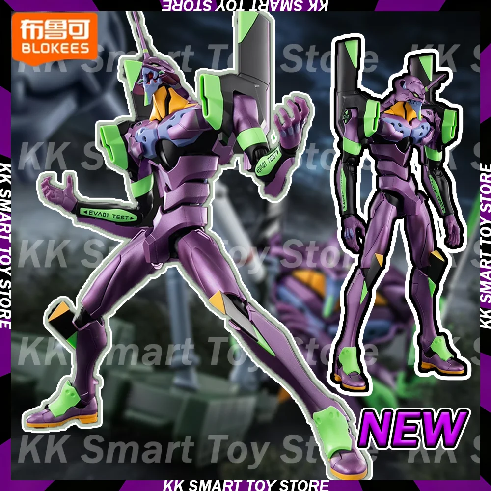 Nuevo genuino Blokees Legend Edition Neon Genesis Evangelion Eva-Tv versión Unit-01anime figura de acción juguetes de regalo coleccionables