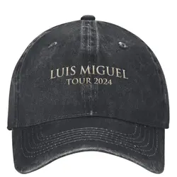 Singer Luis Miguel Tour 2024 Logo Denim Baseball Cap Hiking Fishing Trucker Hat Spring Men Adult Casual Sun-Proof Baseball Caps