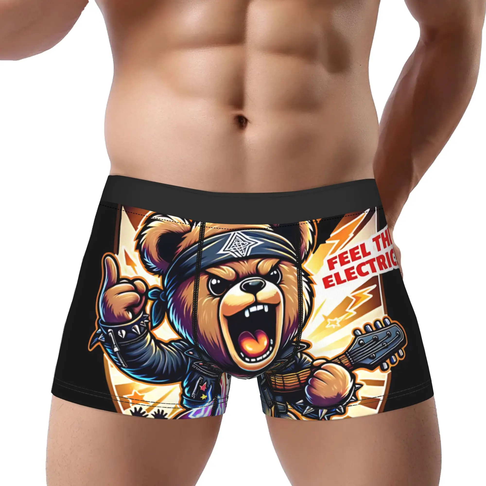 

adults 18 plus boxers Cool Bear Graphic Underpants Breathbale Panties Men's Underwear Comfortable Shorts Boxer Briefs
