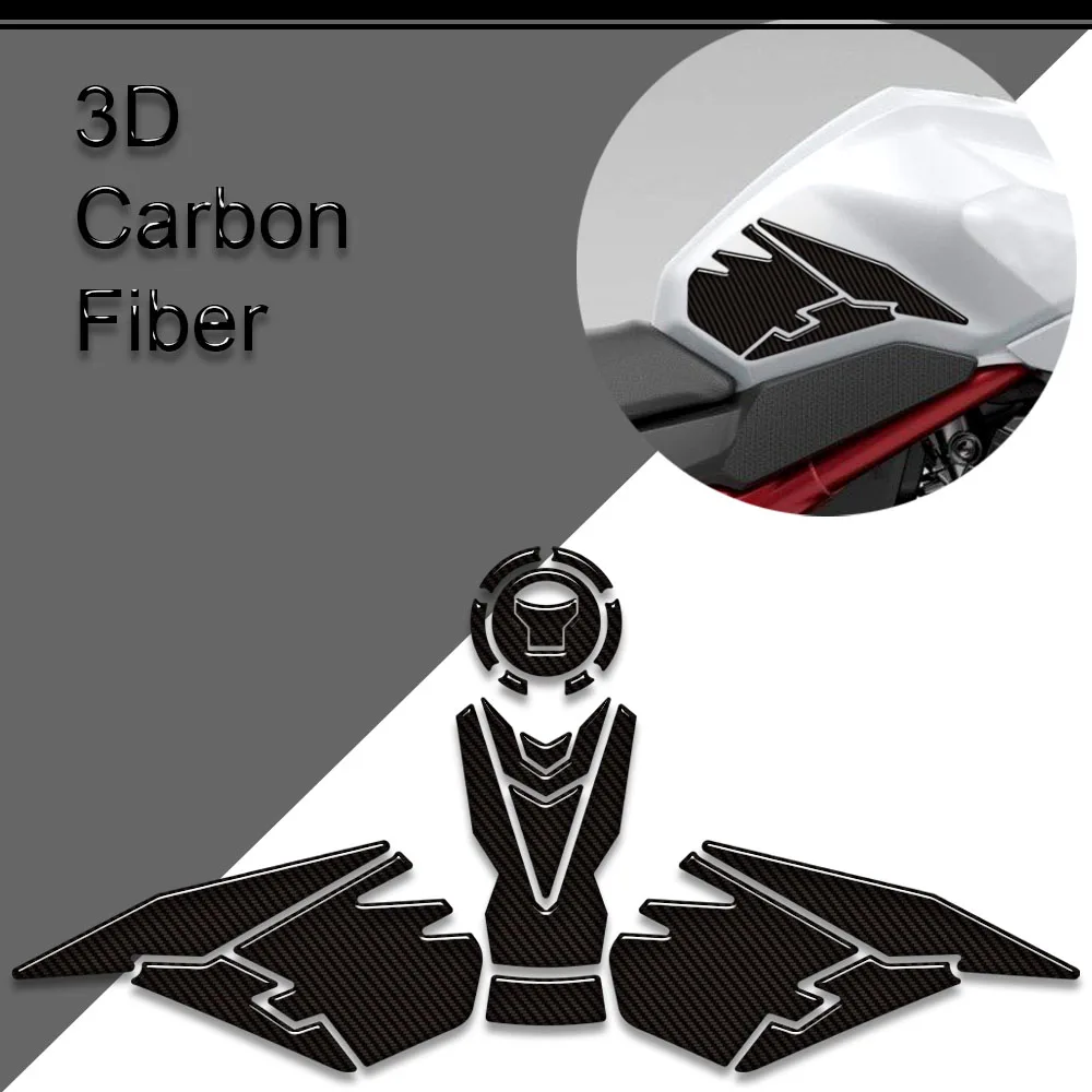 

For Hornet 750 CB750 CB 750 Tank Pad TankPad Cap Grips Gas Fuel Knee Carbon Fiber Stickers Decals Protector 2023 2024 2025 2026