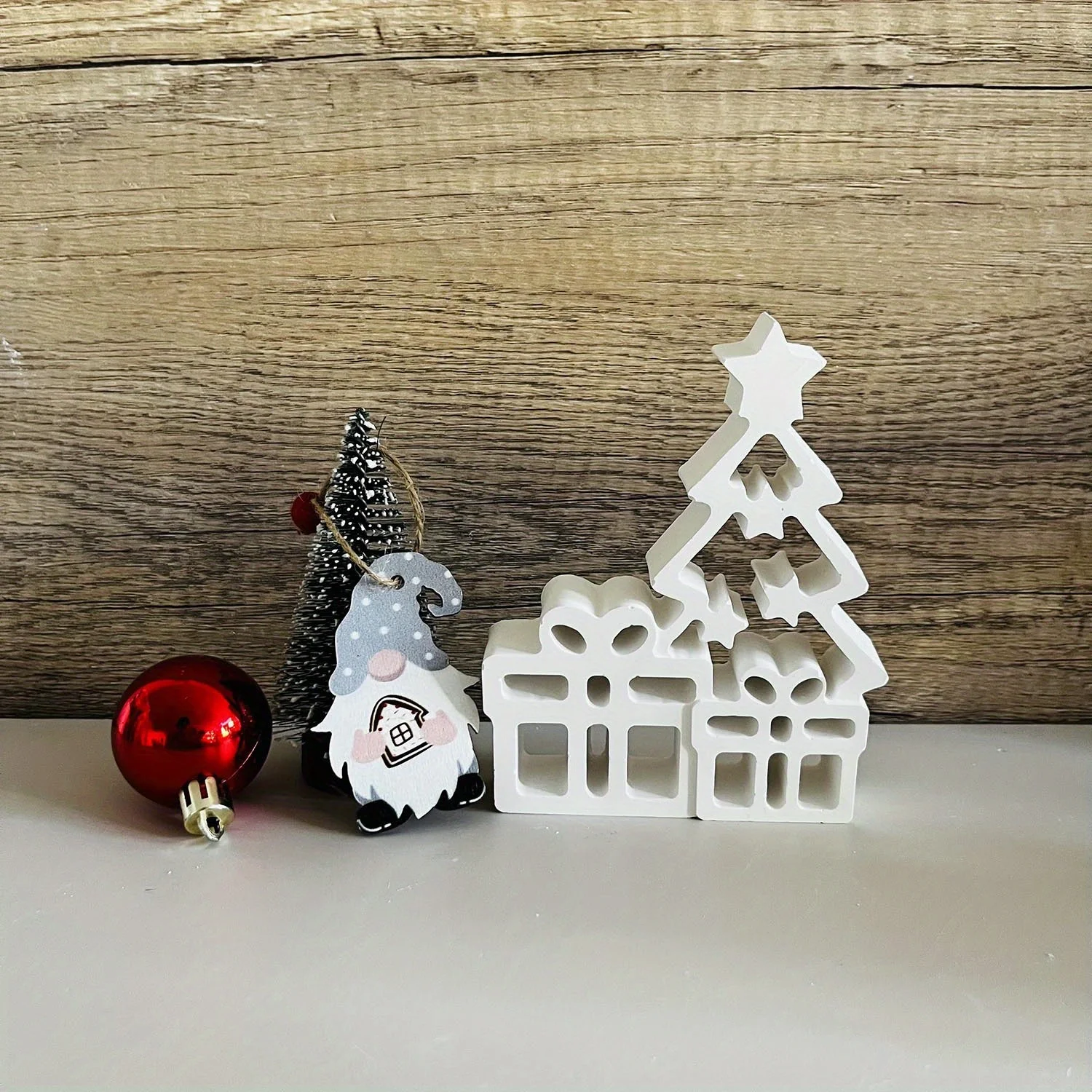 Новогодние елочные украшения, силиконовая форма, сделай сам, рождественская елка ручной работы, подарок, цементная штукатурка, домашний декор