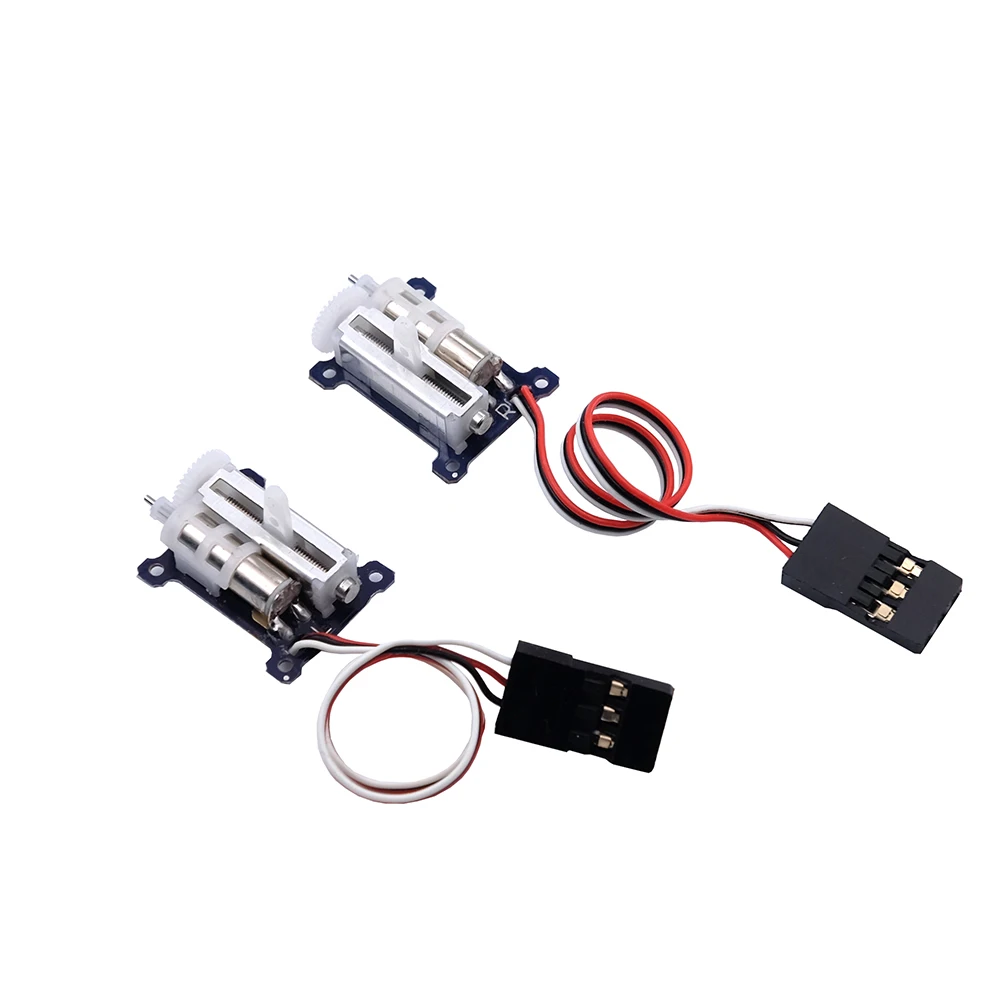 RC Digital Linear Coreless Servo para Mini Aeronaves, Micro Servo, JR-Lado Esquerdo, 9mm, 1.5g, RC, 2 peças