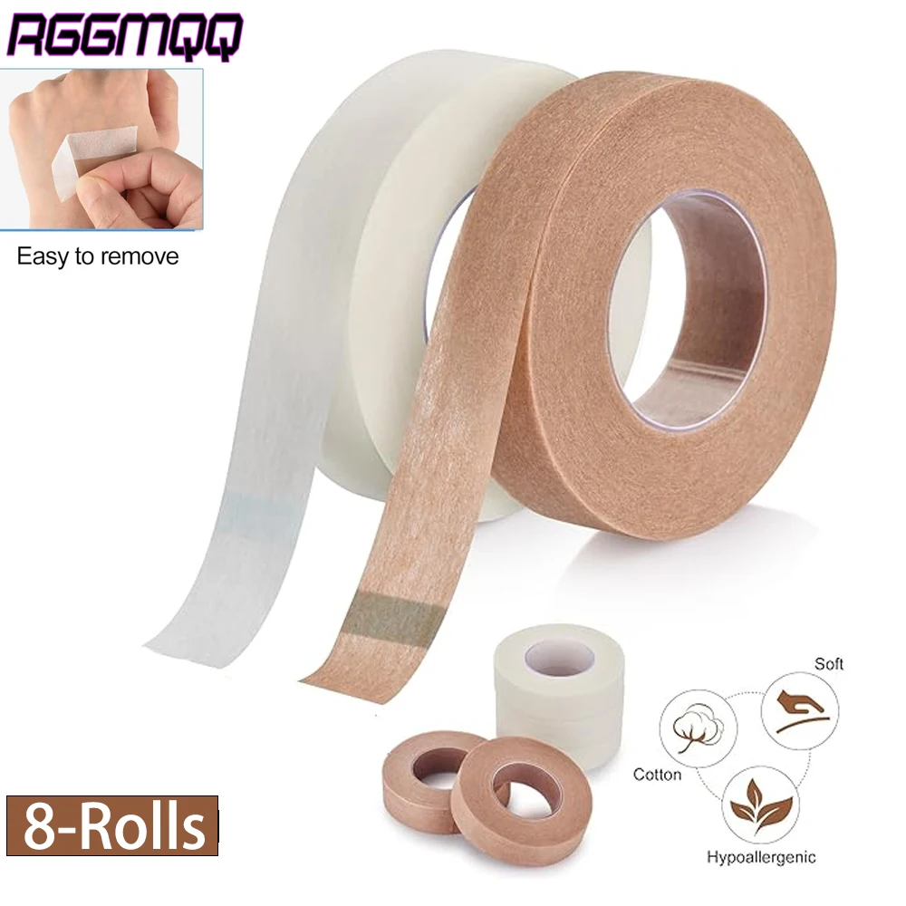 8Rolls Nose Tape for Rhinoplasty Shaping,Flexible Surgical Bandages,Self Adhesive First Aid Bandages for Wound Injuries Swelling