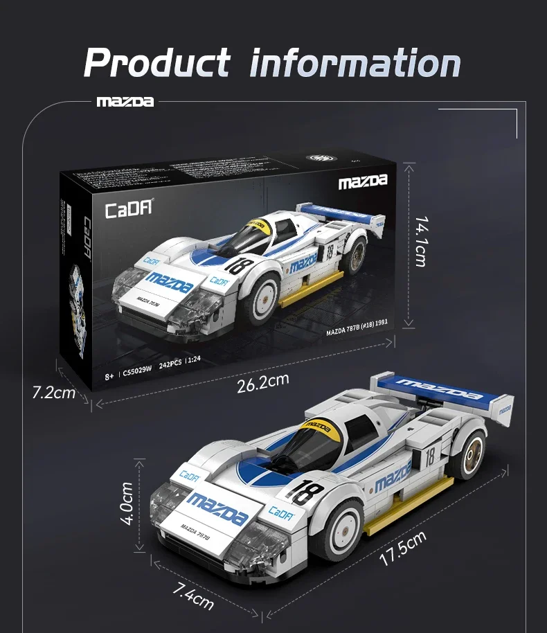 Cada 1:24 Technische Drift Racewagen C42 Sportwagen Model Bouwstenen Stad Uithoudingsvermogen Sport-Auto Bricks Speelgoed Voor Kid geschenken