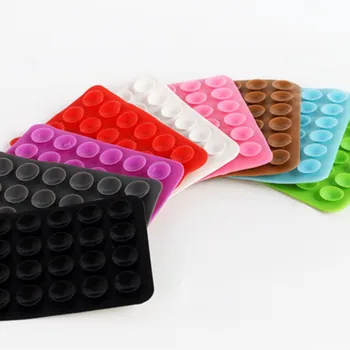 JCYECF 1pc Silicone Suction Pad For Mobile Phone Fixture Suction Cup Backed Adhesive Silicone Rubber Universal Charger Leather - Image 3