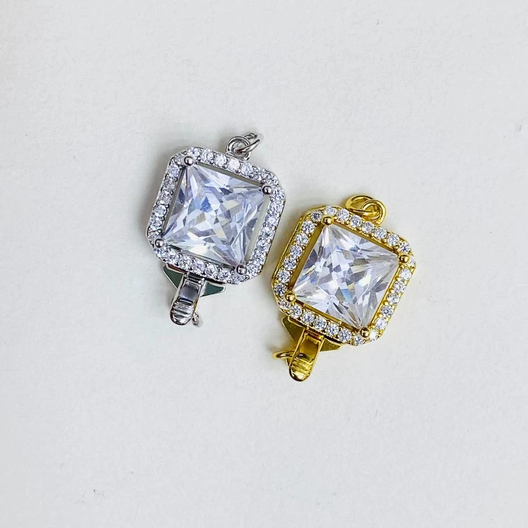 Wholesale DIY 925 Sterling Silver Necklace Bracelet Clasp Hook Accessories for 5-12mm Pearls 5pcs/lot