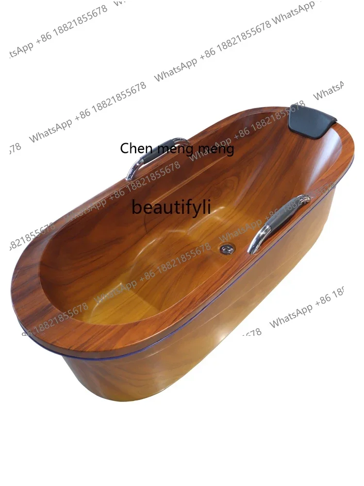 

X 1.7 meters acrylic bathtub bucket integrated seamless independent home removable beauty salon bath basin