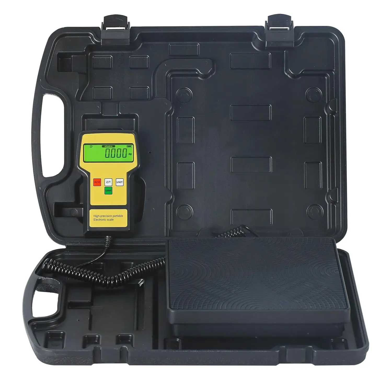 

Цифровые весы для заправки хладагентом на 220 фунтов с портативным кейсом для баллонов HVAC