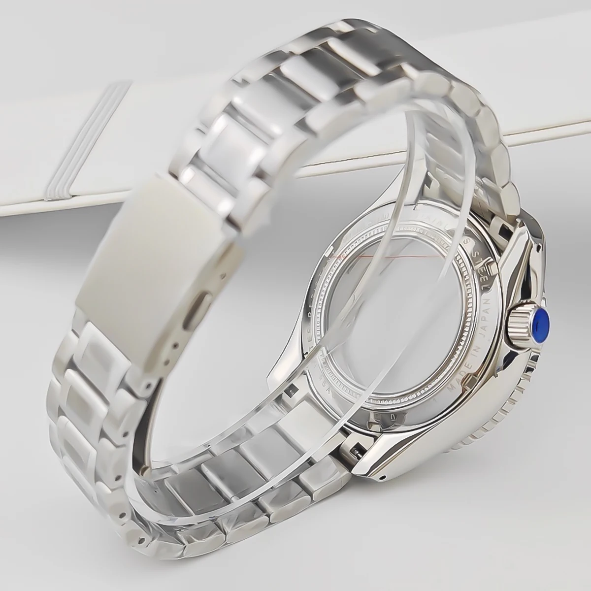 44mm Watch Bezel Case Strap Fit 32mm Dial For Seiko Grand GMT NH35/34/36/4R35A/4R36A Automatic Movement Sapphire Mod Parts