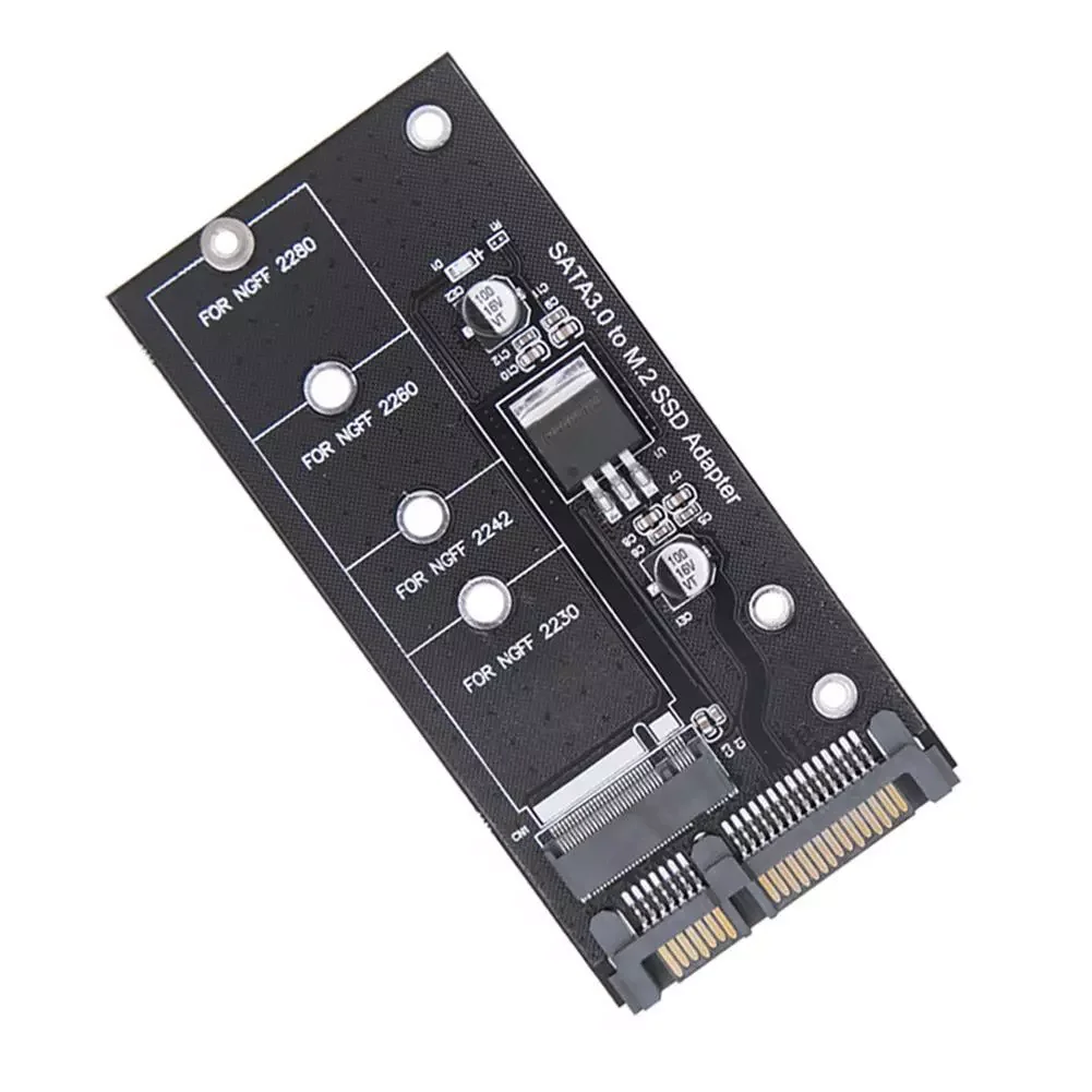 M.2 NGFF SSD To SATA 3 3.0 Adapter Card Converter B B&M Key Protocol Solid State Disk Drive 2230 2280 2242