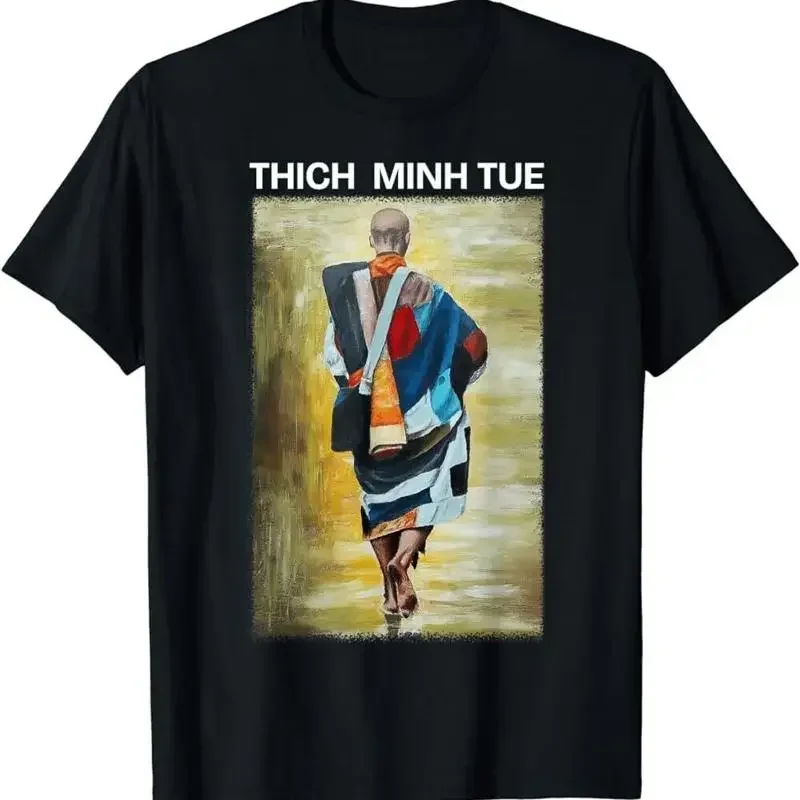 Thich Minh Tue On Back Monks Buddha T Shirt