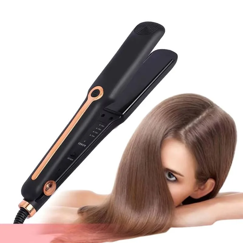 Hair Straightener Professional Ceramic Flat Iron Negative Ion Wide Plate Temperature Adjustable Straightening Iron