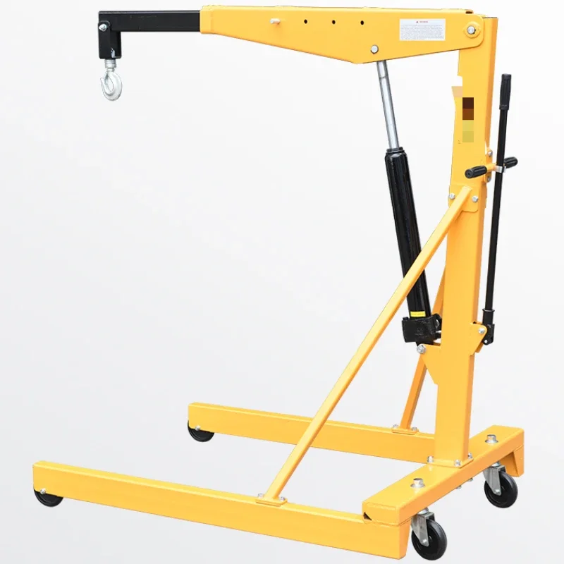 Single Arm Manual Hydraulic Crane Mobile Small Lift Crane Engine Hanger Tool