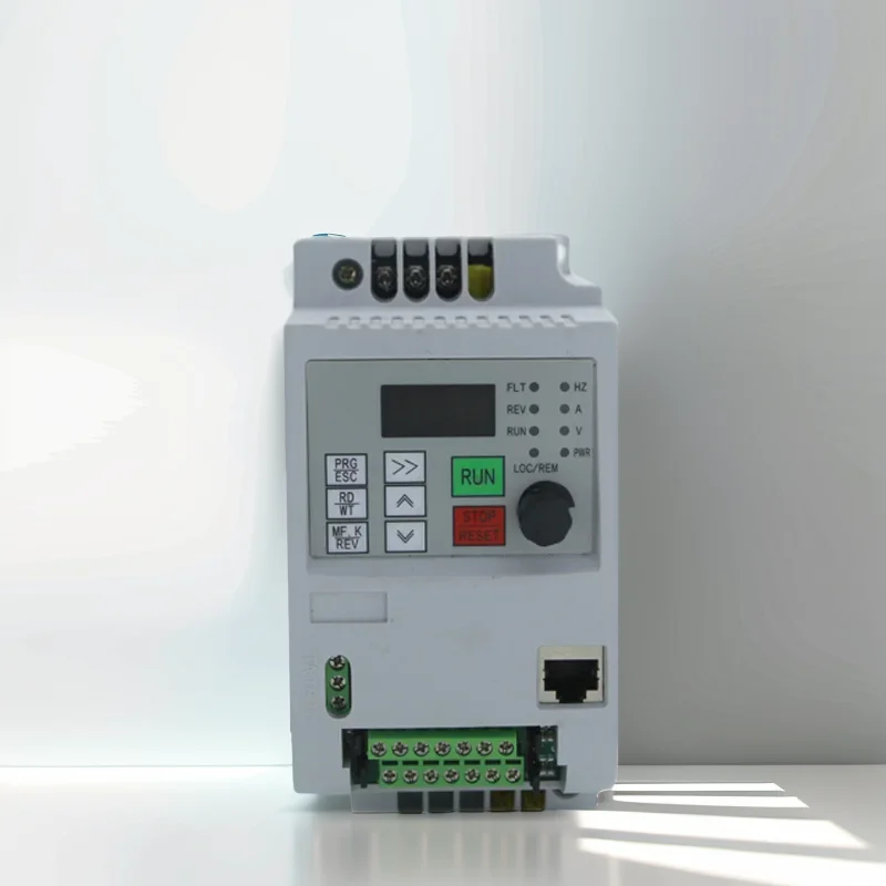 VFD Variable Frequency Drive, 1.5KW Capacity, Converts 1 Phase 220V Input to 3 Phase 220V Output for Motor Control