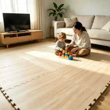 30x30cm EVA Imitation Wood Grain Splicing Grounding Mat Foam Children's Crawling Mat Puzzle Thickening Floor Mats Play Mats Gift