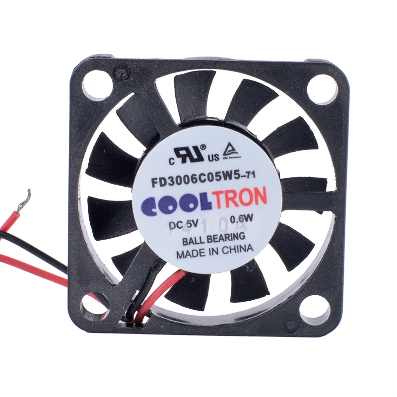 COOLING REVOLUTION FD3006C05W5 3006 30mm 30x30x6mm 5V 0.6W Ultra-thin micro cooling fan