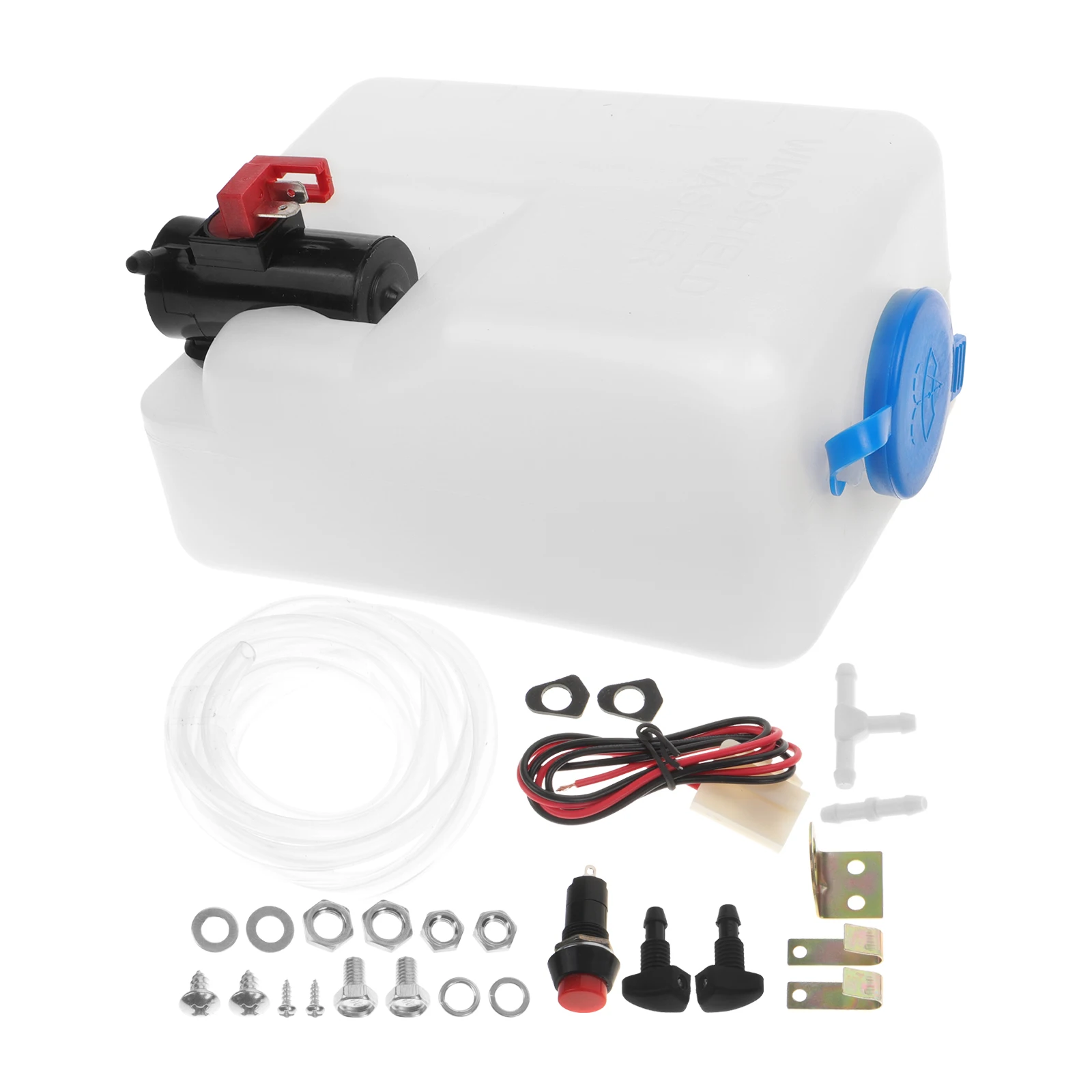 

1Set Windshield Washer Fluid Reservoir Kit 1.8L Universal Washer Reservoir Tank Hose for Cars Windshield Wiper Fluid Hose