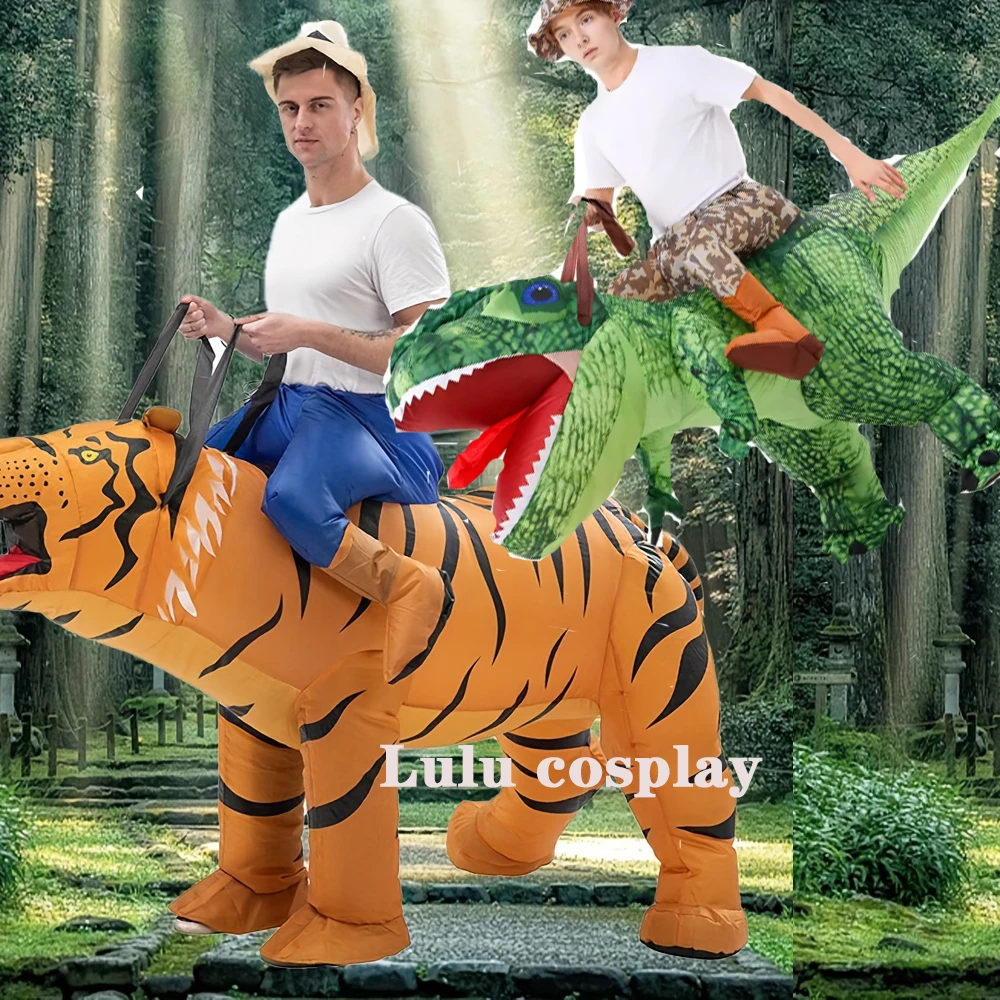 

Christmas Funny Inflatable Costumes Santa Claus Elk Snowman Tree Penguin Adult Kid Halloween Xmas Fanticy Carnival Party Props