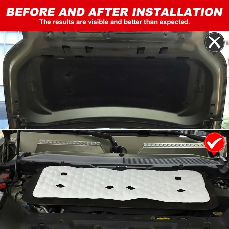 

1piece set For Land Rover Defender 90 110 130 2020-2025 car engine compartment sound insulation cotton protection accessories