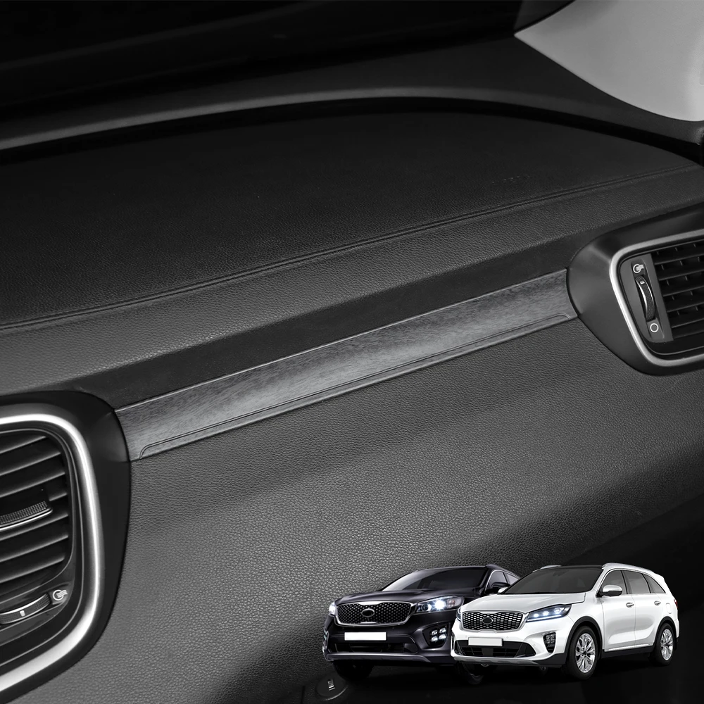 Für Kia Sorento 2014-2020 Carbon-Faser Mittelkonsole Lüftungsabdeckung Instrumententafel-Verkleidung Auto-Innendekor Zubehör LHD – Detail 26