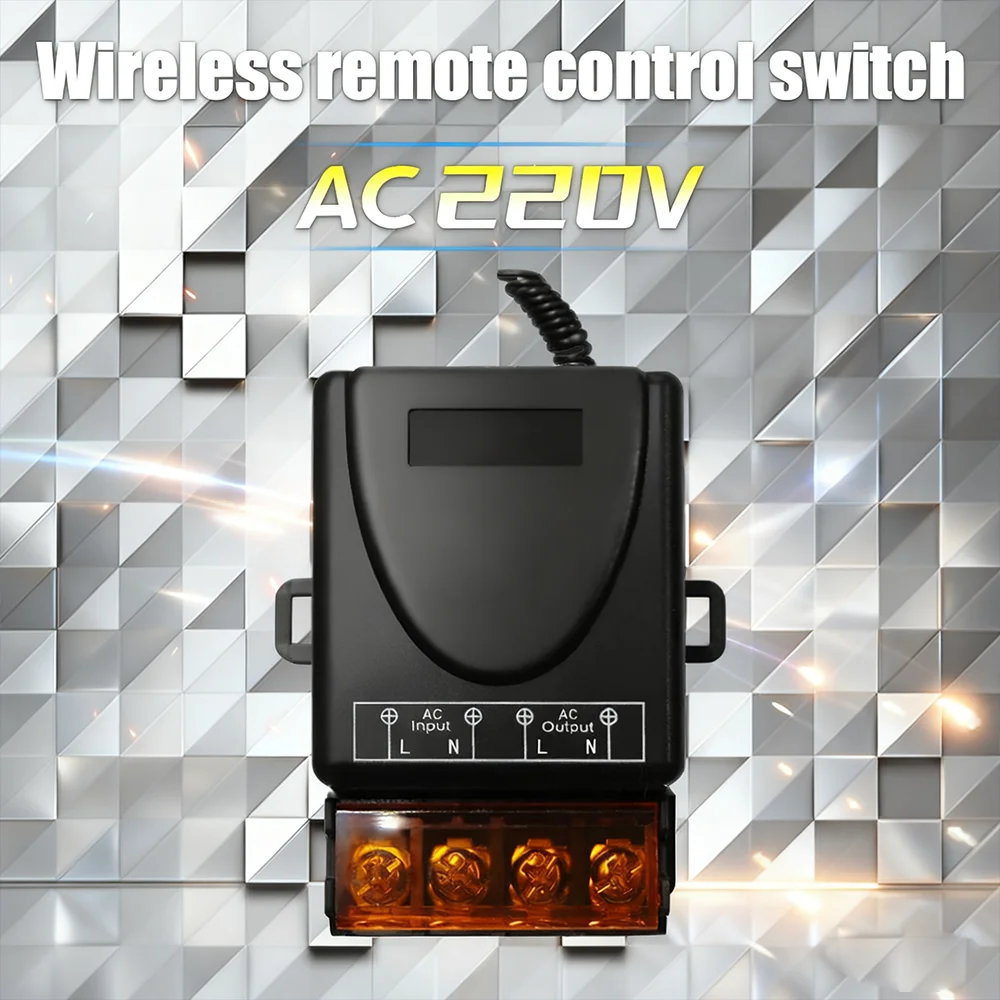 Wireless Remote Control Switch 30A DC 12V 24V 48V 72V High Power RF 433mhz Relay Receiver for Pumps Light Lamp LED 70m Range