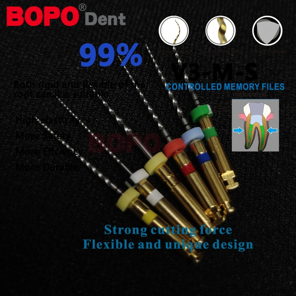 6pcs/Box Dental Endo SC Root Canal Rotary File Thermal Activation NiTi Files Engine Use 31mm/25mm Taper 04/06 Endo Rotary Files