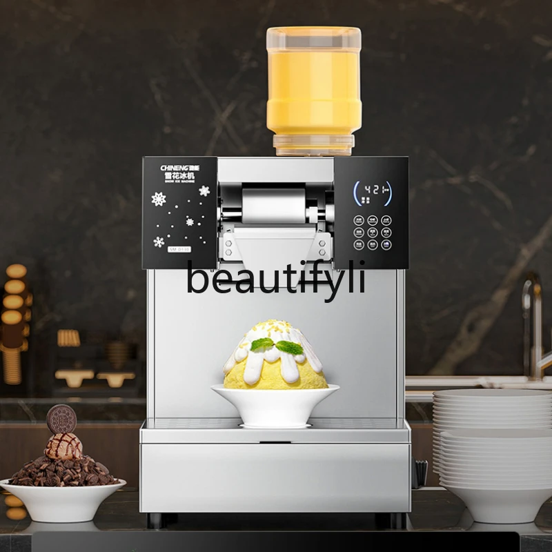 

Summer Snowflake Ice Machine Commercial Fully Automatic Milk Tea Shop Snowflake Ice Maker Fluffy Ice Machine