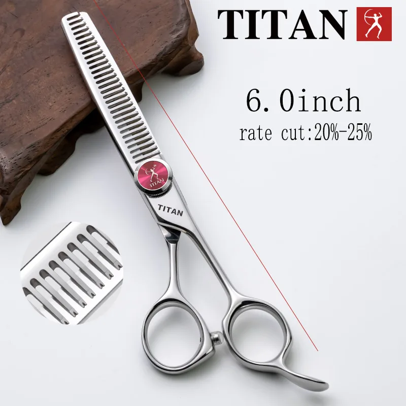 TITAN Professionelle Friseurschere, Haarschneide- und Ausdünnwerkzeug aus VG10-Stahl, 6,0, 6,5 Zoll, Salon-Schneidewerkzeuge – Detail 7