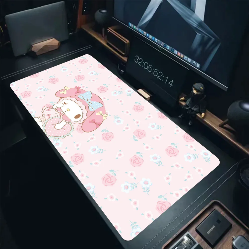 Cute My M-Melody Mousepad Mouse Mat Desk Mat With Pad Gaming Accessories Prime Gaming XXL Keyboard Pad